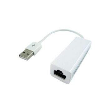 a white usb cable with a white connector