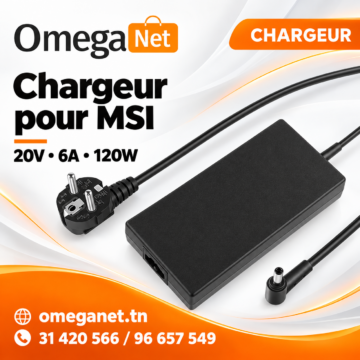 Chargeur pour MSI 20V 6A 120W 5.5x2.5mm 4 5.5x2.5mm