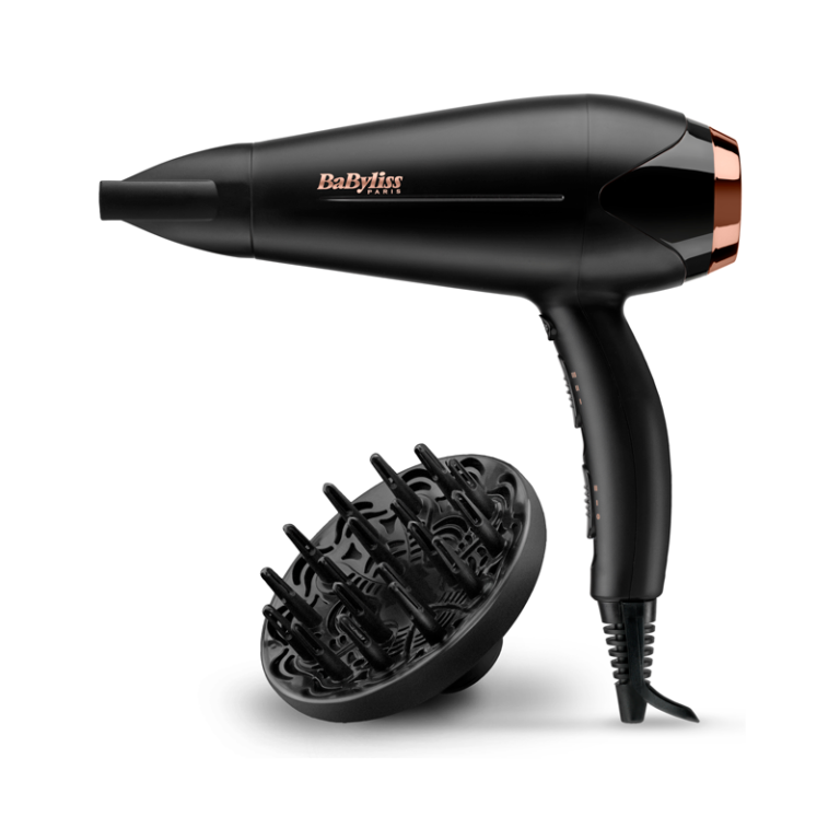 SÈCHE-CHEVEUX BABYLISS TURBO SHINE D570DE / 2200 W / NOIR & GOLD