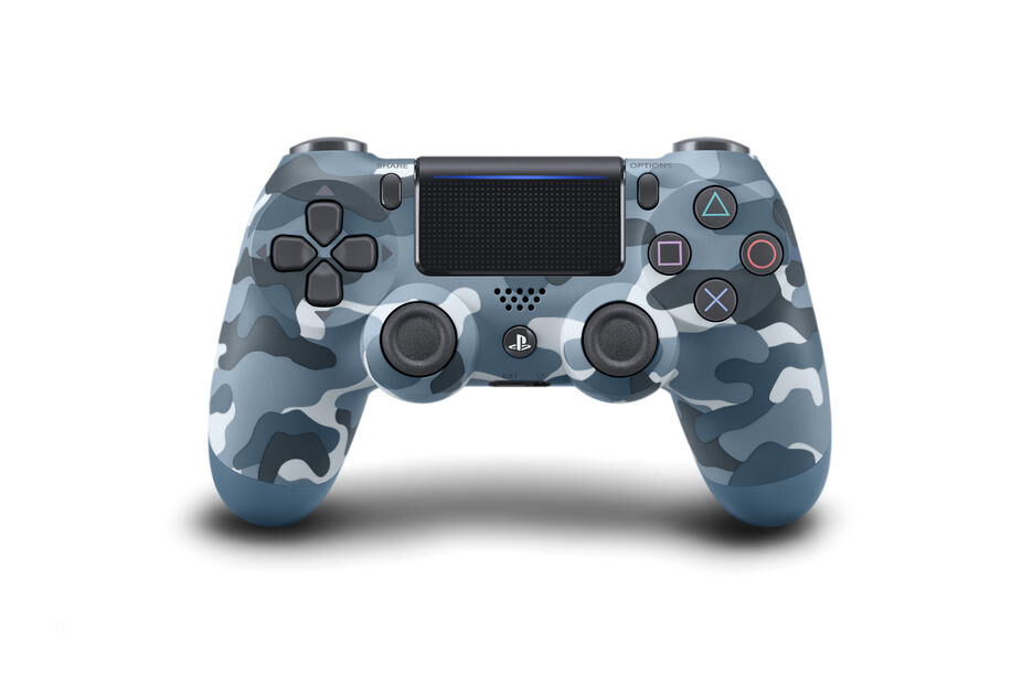 Manette PS4 DoubleShock4 - Bleu Camouflage