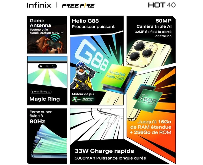 infinix hot 40 free fire