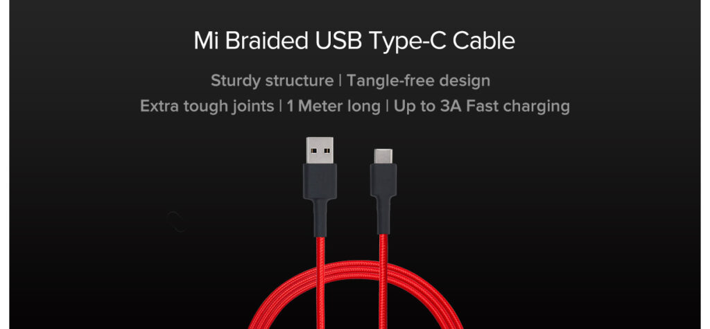 Mi Braided USB Type-C Cable 100cm