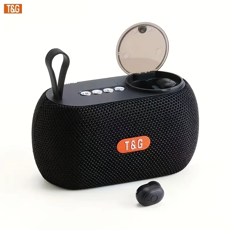 HAUT PARLEUR BLUETOOTH AVEC ECOUTEUR SANS FIL TG810 - NOIR 1 HAUT PARLEUR BLUETOOTH AVEC ECOUTEUR SANS FIL TG810 - NOIR