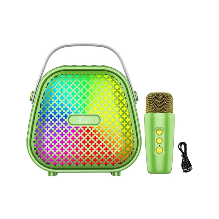 Mini haut parleur Bluetooth ZQS1338 | Microphone sans fil - VERT