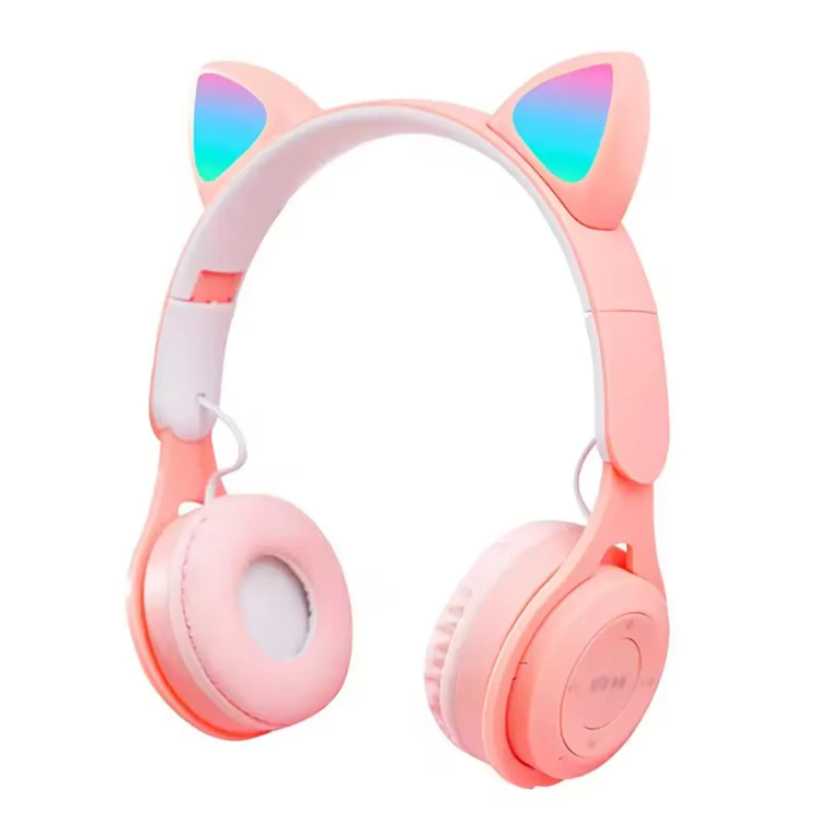 Casque Bluetooth Oreilles de Chat KWY-Y08 / ROSE