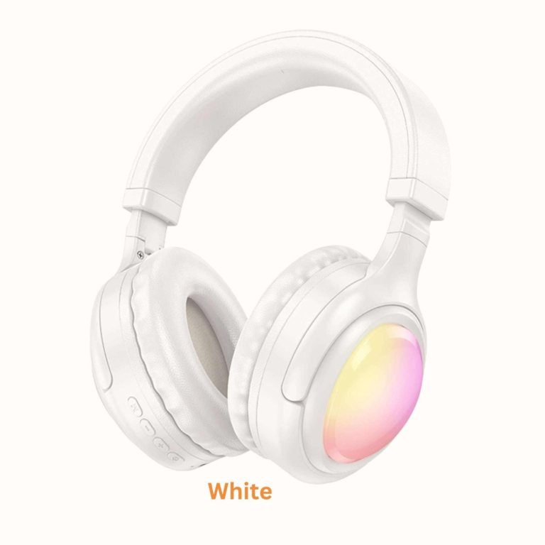 Casque Bluetooth RGB W48 / BLANC