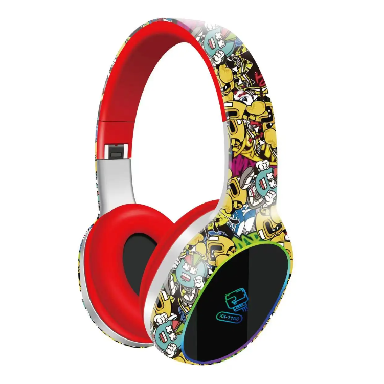 Casque Sans Fil Bluetooth Graffiti XX-1100 / Rouge