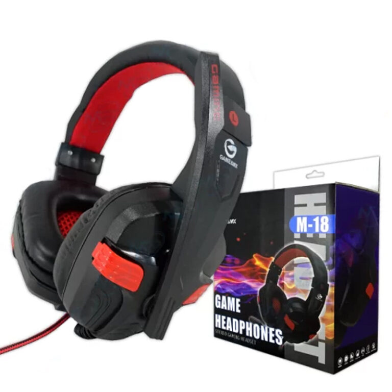 Micro Casque Gamer M-18 Jack Noir & Rouge