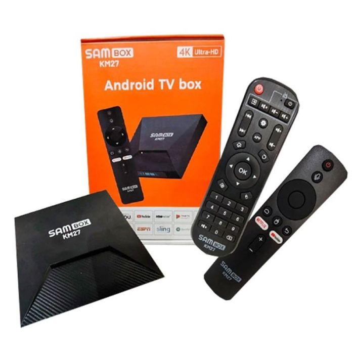 Box TV Android SAMBOX KM27 4K 2Go 16Go + Abonnement 12 Mois