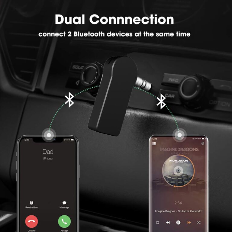 Adaptateur Bluetooth pour Voiture - Récepteur Audio Sans Fil