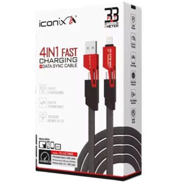 Câble iconix de charge rapide 4 en 1