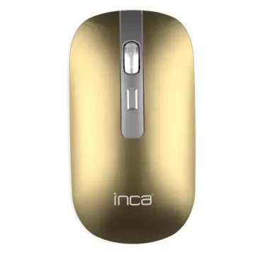 Souris Sans Fil Bluetooth Rechargeable INCA IWM-531RS (Gold)