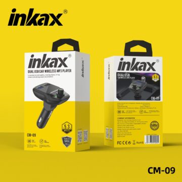 Chargeur Voiture Double USB & Bluetooth
INKAX CM-09 MP3