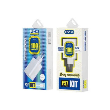 PZX Charger with USB-A Port and USB-C Port + câble USB-C 100W