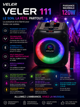 Haut-parleur Bluetooth Veler 111 1 Haut-parleur Bluetooth Veler 111