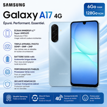 Samsung Galaxy A17 4G (6Go RAM + 128Go)