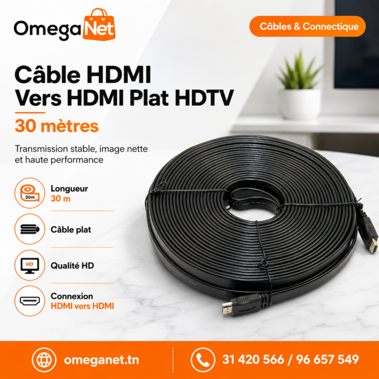 Câble HDMI vers HDMI Plat 30 mètres 4 Câble HDMI