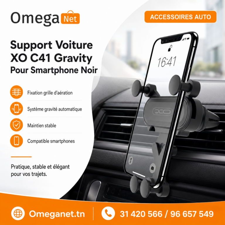 Support Voiture XO C41 Gravity pour Smartphone Noir 3 Support Voiture XO C41