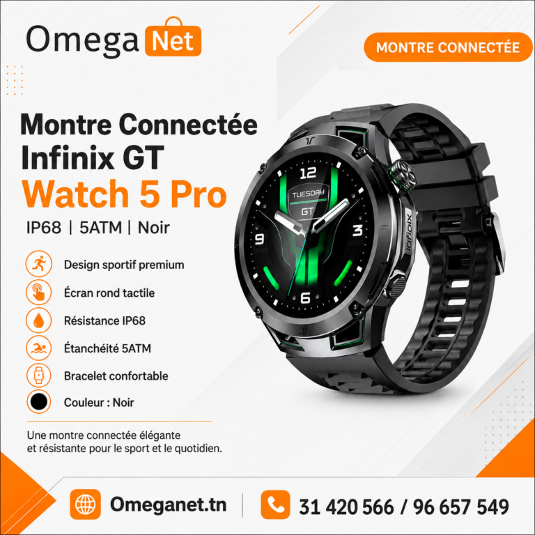 Montre Connectée Infinix GT Watch 5 Pro – Noir