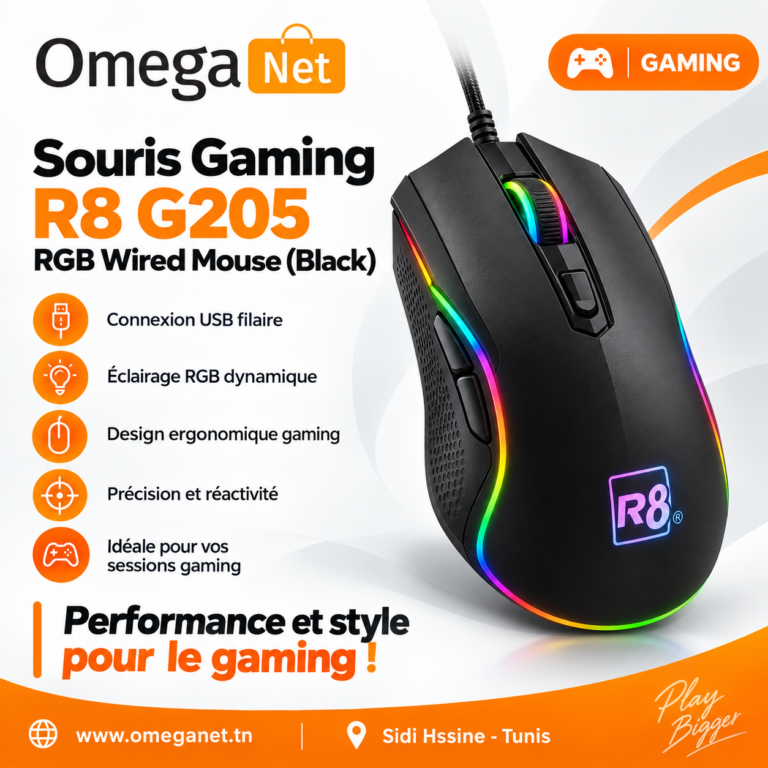 Souris Gaming R8 G205 RGB 4 Souris Gaming R8