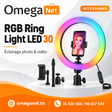 RGB Ring Light LED 30 CM – MJ30 4 RGB Ring Light LED 30 CM – MJ30
