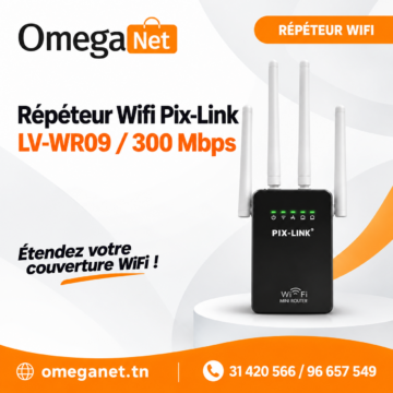 Répéteur WiFi PIX-LINK LV-WR09 300Mbps 4 Répéteur WiFi PIX-LINK LV-WR09 300Mbps