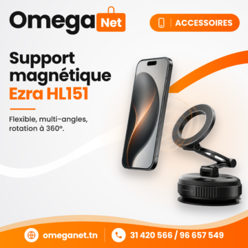 Support magnétique pour téléphone portable Ezra HL151