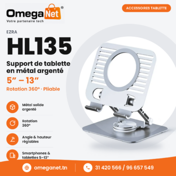 Support de tablette en métal Ezra HL135 4 Support de tablette