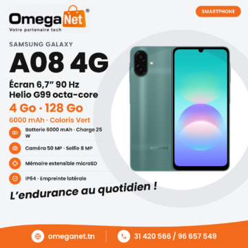 SAMSUNG GALAXY A08 4/128Go - Vert 4 SAMSUNG GALAXY A08
