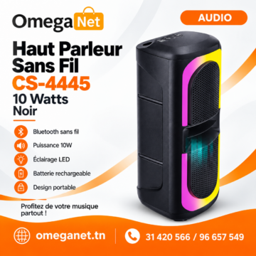 Haut Parleur Sans Fil CS-4445 10 Watts - Noir 4 Haut-Parleur Sans Fil CS-4445 10 Watts