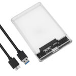 BOITIER EXTRNE 2.5" HDD USB 3.1 / TRANSPARENT