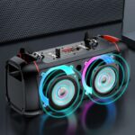 Kakusiga Haut Parleur Bluetooth Karaoké - Son Stéréo 3D & Puissant 3