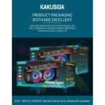 Kakusiga Haut Parleur Bluetooth Karaoké - Son Stéréo 3D & Puissant 4