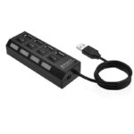 Hub USB 4 Ports USB 2.0 avec Interrupteur