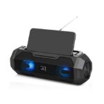 Kisonli Haut Parleur - Enceinte Bluetooth Avec Lampe Torche - KS-1999 - Noir 1