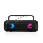 Kisonli Haut Parleur - Enceinte Bluetooth Avec Lampe Torche - KS-1999 - Noir 2