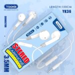 Écouteur Filaire Yookie YK36 (3,5 mm) - BLANC