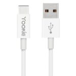 Câble Yookie CB1, Type-C, 3,0m, Blanc 1