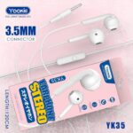 Écouteur Yookie YK35 (3,5 mm) - Blanc