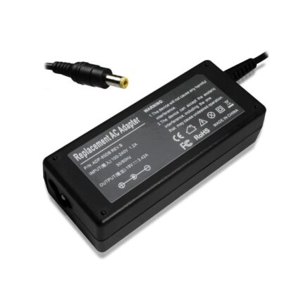 Type de produit : Chargeur / adaptateur secteur pour ordinateur portable Marque compatible : Acer Tension de sortie : 19V Intensité de sortie : 3.42A Puissance : Environ 65W Type de connexion : Filaire (câble d’alimentation) Utilisation : Alimentation et recharge d’ordinateurs portables compatibles Sécurité : Protection contre les surtensions, courts-circuits et surchauffe Format : Compact et léger, facile à transporter Compatibilité : PC portables Acer nécessitant une alimentation 19V 3.42A