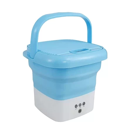 Mini Lave Linge Pliable 2KG Bleu