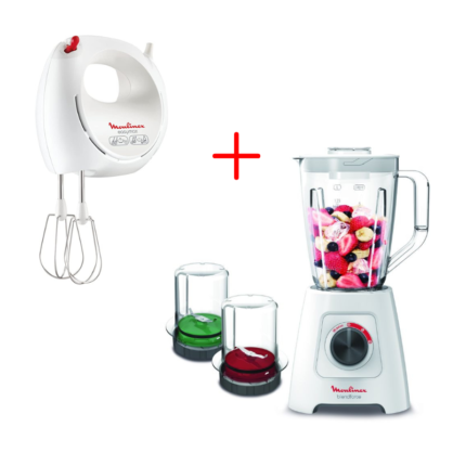 PACK BLENDER LM423125 + BATTEUR HM2501B1 MOULINEX