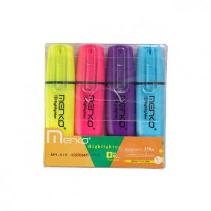 POCHETTE DE 4 STYLO PASTEL MENKO MH-618