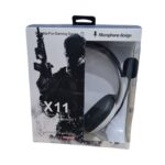 casque gaming x11 noir & blanc