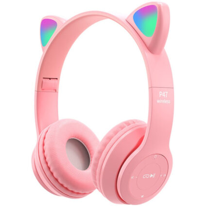 CASQUE-MICRO BLUETOOTH P47 PINK
