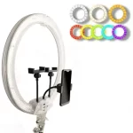 RING LIGHT LED RGB 3D-56 avec support