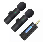 MINI MICROPHONE SANS FIL DOUBLE K35 NOIR 1 MINI MICROPHONE SANS FIL DOUBLE K35 NOIR