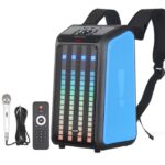 HAUT PARLEUR SAC À DOS SANS FIL NDR Q69 LED - BLEU 1 HAUT PARLEUR SAC À DOS SANS FIL NDR Q69 LED - BLEU