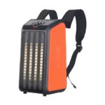 HAUT PARLEUR SAC À DOS SANS FIL NDR Q69 LED - NOIR&ORANGE 1