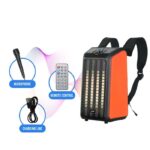 HAUT PARLEUR SAC À DOS SANS FIL NDR Q69 LED - NOIR&ORANGE 2